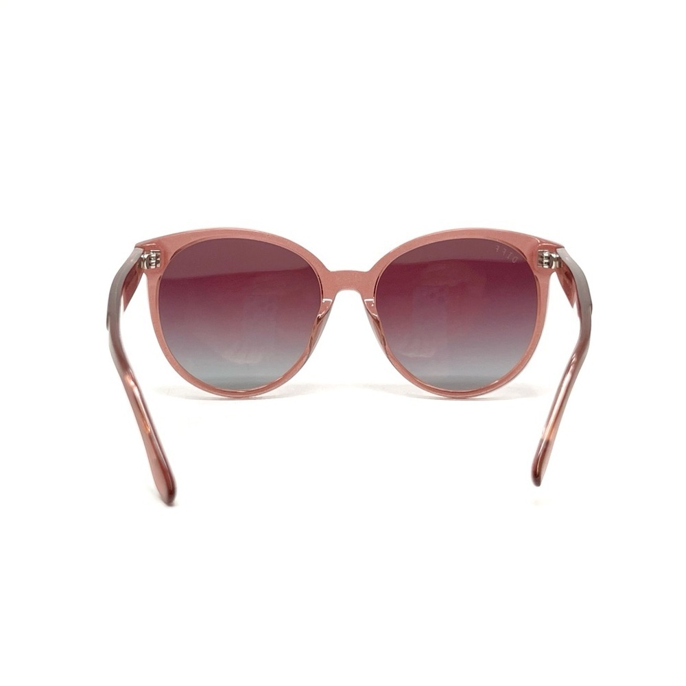 Diff Cosmo Polarized Sunglasses Full Rim Round Frames Pink Sparkle UVA/UVB TB40B - Picture 4 of 9
